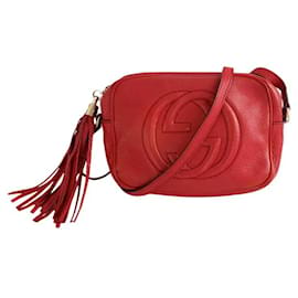Gucci Soho Rote Leder Umhängetasche