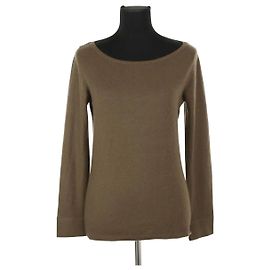 Loro Piana Braunes Kaschmir-T-Shirt