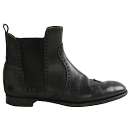 Schwarze Lederstiefel - Hermès