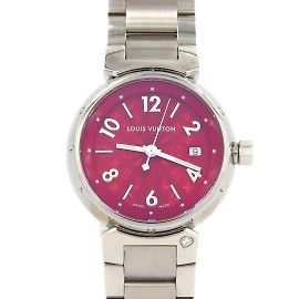 Louis Vuitton Tambour Q121T Quarz-Uhr aus Edelstahl