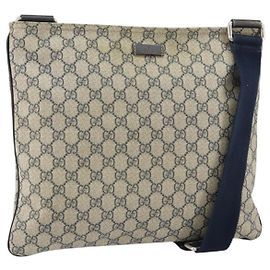 Borsa Messenger con Zip Gucci GG in Tela Rivestita Media