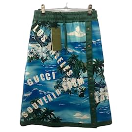 Falda Gucci de algodón verde XS