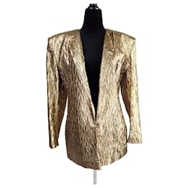 Genny gold lurex Jacke Vintage 80er