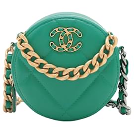 Borsa a spalla in pelle di agnello CHANEL 19 con catena - Chanel