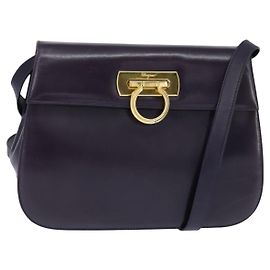 Bolso de Hombro Gancini de Cuero Salvatore Ferragamo