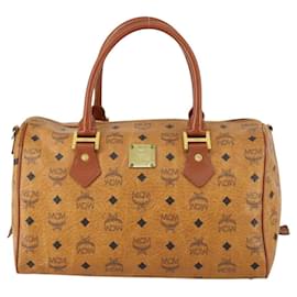MCM Visetos logogramme Handbag Canvas and Leather