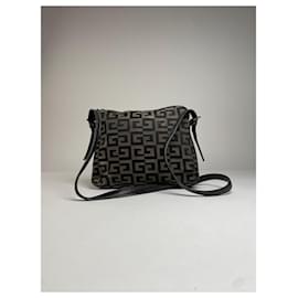 Borsa a spalla vintage Givenchy monogramma marrone