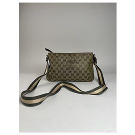 Bolso Monograma Multiway Vintage Gucci Beige Marrón