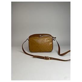 Borsa a spalla in pelle monogramma vintage Givenchy marrone