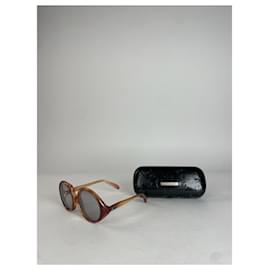 Gafas de sol retro Dior vintage naranja amarillas