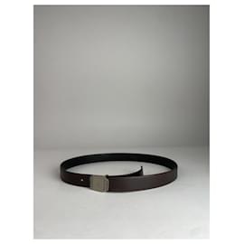 Cinturón de cuero vintage Yves Saint Laurent marrón
