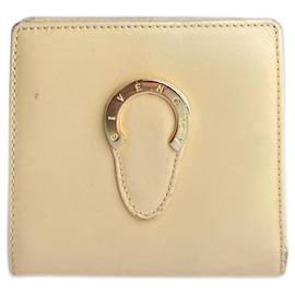 Portafoglio in pelle vintage Givenchy beige