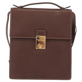 Borsa a spalla vintage Gucci in pelle