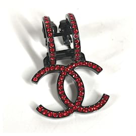 Orecchini in cristallo Coco Mark Swing di Chanel B17S con strass