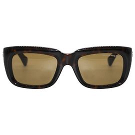Sonnenbrille in dunklem Schildpatt von Alexander McQueen