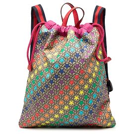 Gucci Beiger GG Supreme Web Star Print Kinder-Rucksack