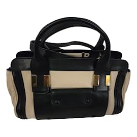 Borsa a mano Chloé Alice in pelle nera e rosa
