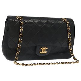 Chanel Vintage Classic Double Flap Quilted Lambskin Small