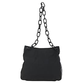 Borsa a Spalla con Catena Prada Tessuto Media