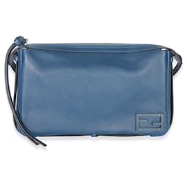 Borsa a spalla Simply Fendi media in nappa blu