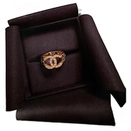 Chanel Ring Gold mit Strass