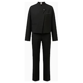 Hermès Tailoring Black Jacke aus schwarzer Wolle