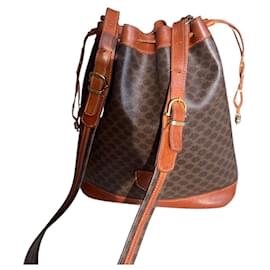 Borsa a secchiello vintage Céline Macadam – Anni 90