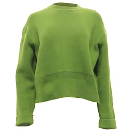 Bottega Veneta englisches Rippenstrick-Pullover aus Oliven-Kaschmir