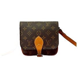 Bolso de Hombro de Cuero Monogram Cartouchiere Louis Vuitton