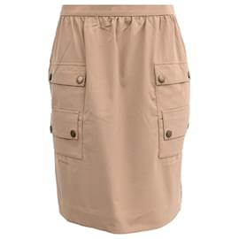 Falda Mini Cargo Klaus en Lana Beige de Max Mara