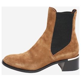 Jimmy Choo Botines de ante marrón - talla EU 39,5 (UK 6,5)