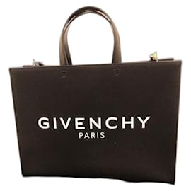 Givenchy G-Tote Medium Tasche Schwarz Baumwolle