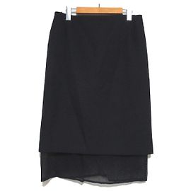 Autre Marque J. qualcuno prezioso gonna stratificata in misto lana vergine 2 vie