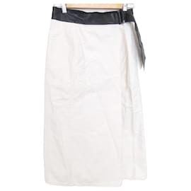 Autre Marque Falda Maxi de Cuero y Algodón BLAMINK