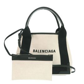 Borsa Balenciaga Cabas XS 2-in-1 blu navy