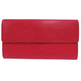Cartera larga Louis Vuitton Epi rojo castellano