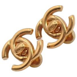 Chanel CC Bottone Clip-On in metallo