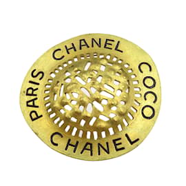 Spilla in metallo dorato vintage Chanel
