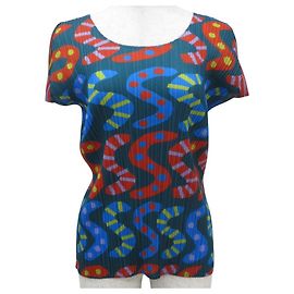Issey Miyake Top PLEATS PLEASE S SNAKE