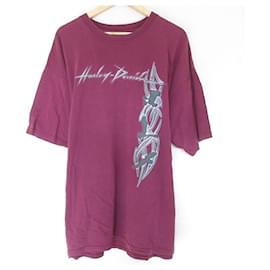 Autre Marque Camiseta de algodón con estampado del logo de Harley Davidson