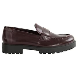 Mocasines de cuero burdeos - Tory Burch
