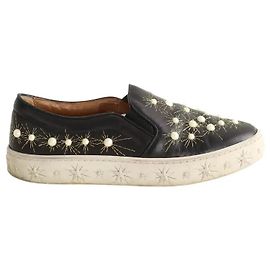 Aquazzura Baskets en cuir noires