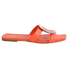 Roger Vivier Sandali in pelle arancioni