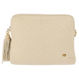 Borsa a spalla vintage Bally in pelle trapuntata con catena
