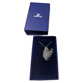 Collana Tassel Swarovski Argento