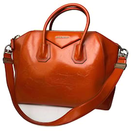 Borsa in pelle Givenchy Antigona 2Way arancione vintage