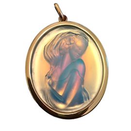 Pendente Lalique Portrait de Femme Oro Giallo