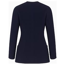 Chanel Jacke aus blauem Tweed