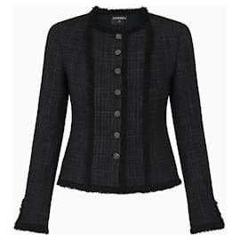 Chaqueta Chanel de tweed negra