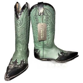 Botas Sendra 2560 Verde Oscuro Piel de Pelo Talla 38